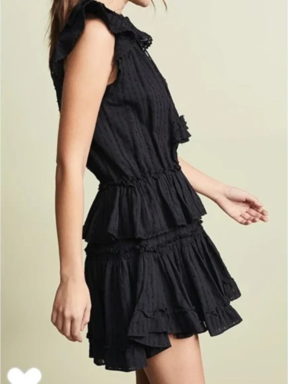 Misa Los Angeles Lillian Black Mini Dress Size L - Picture 3 of 12